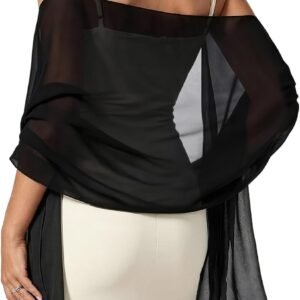 Chiffon Shawl Wraps for Women Evening Dresses Soft Scarf Formal Wedding Bridal Scarves