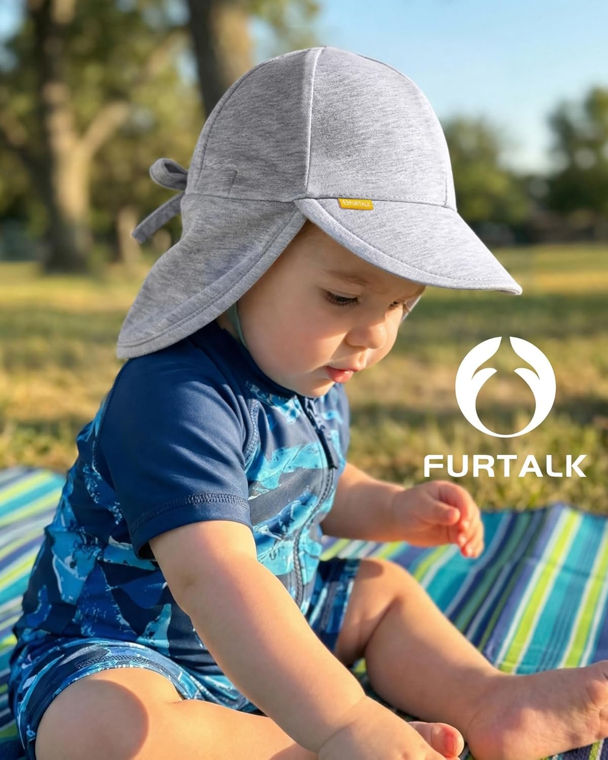 Baby Sun Hat UPF 50+ UV Ray Sun Protection Cotton Toddler Hats for Boys Girls - Image 3