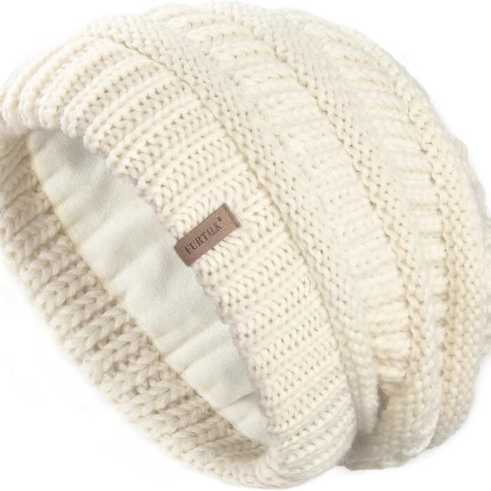 Winter Hats for Women Fleece Lined Knit Beanie Hats Slouchy Warm Beanies Ski Skull Cap