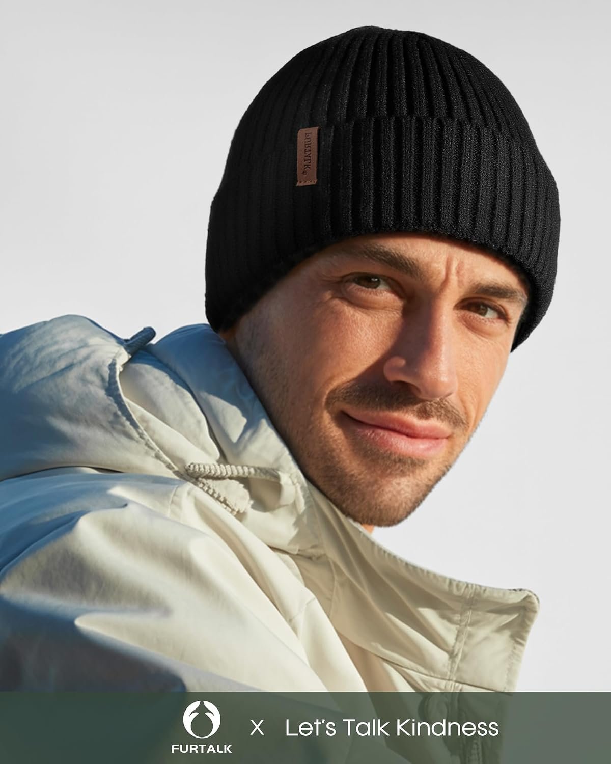 Double Layer Winter Hats for Men Women Beanie Thick Cuffed Warm Ski Hats - Image 4
