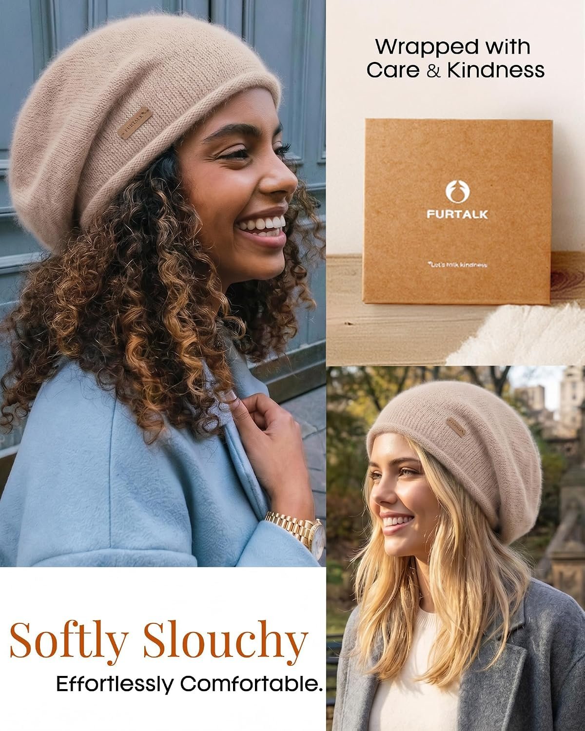 Slouchy Beanies for Women Winter Hats Soft Warm Beanie Hat Ladies Knitting Skull Beanies - Image 4