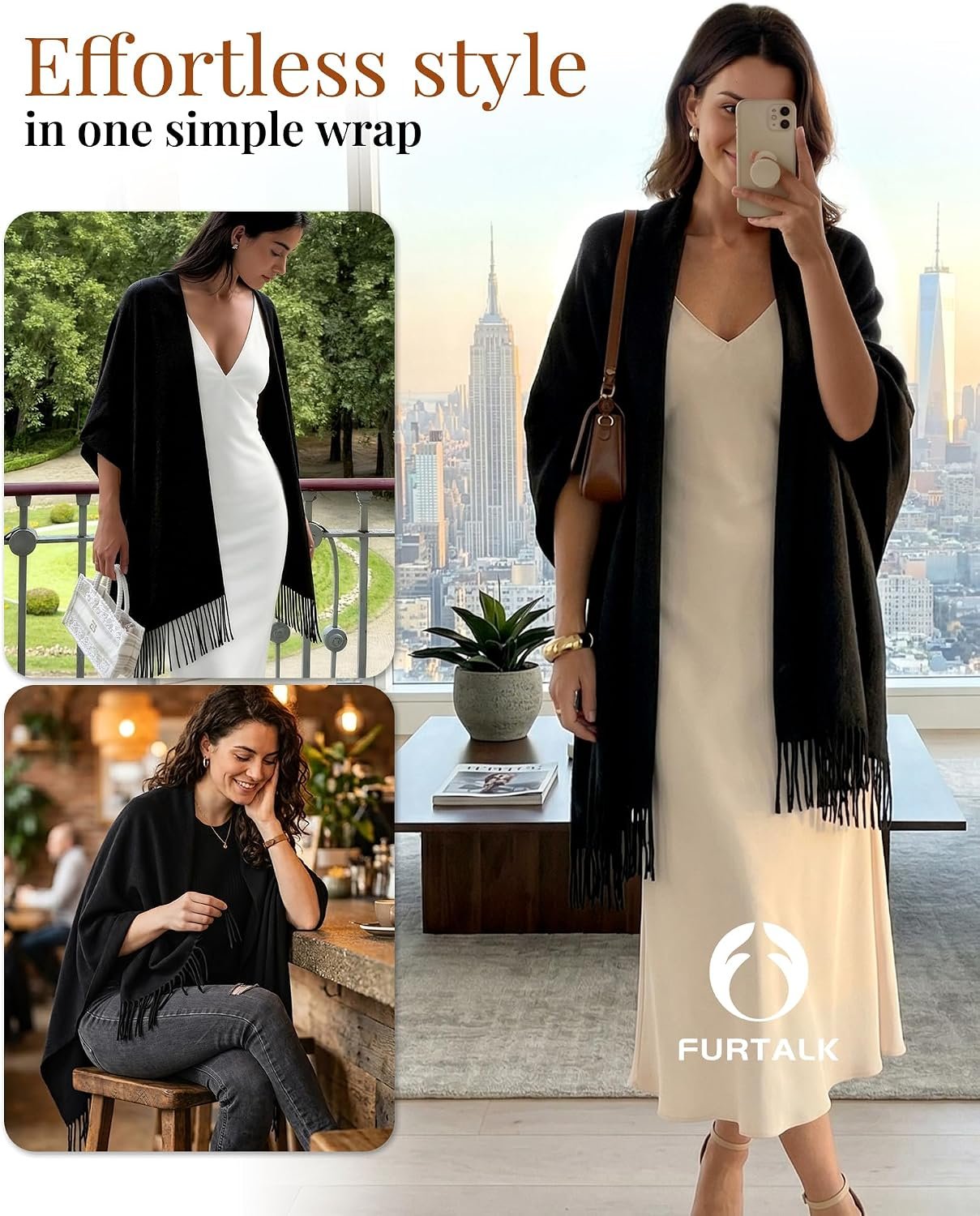 Pashmina Shawls and Wraps for Evening Dress Women's Scarf Wedding Bride Bridesmaid Gifts Winter Scarves - Image 3