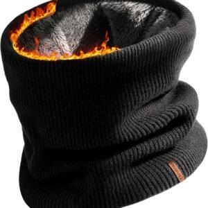 Winter Neck Warmer Men Ski Neck Gaiter Scarf For Men Women Thick Warm Fleece Windproof Scarves