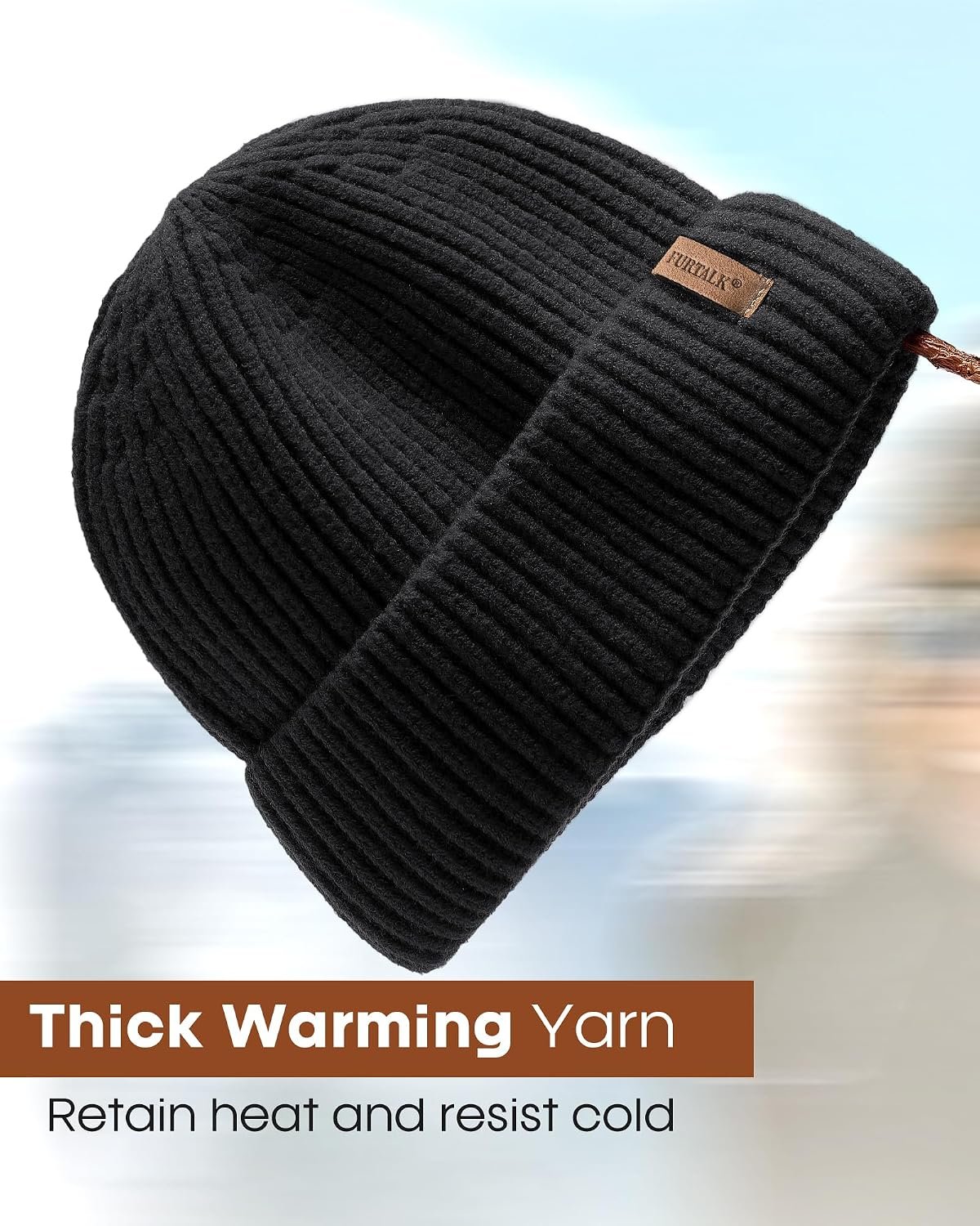 Fisherman Beanie for Men Women Sytlish Short Cuff Knittet Watch Cap Winter Hats - Image 2