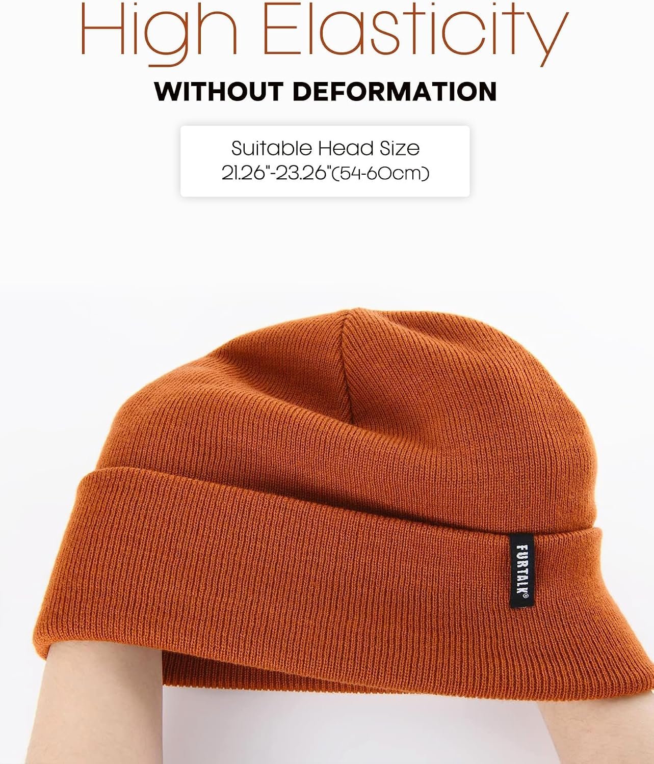 Beanie Hat for Men Women Winter Hats for Women Men Soft Warm Unisex Cuffed Beanie Knitted Skull Cap - Image 3
