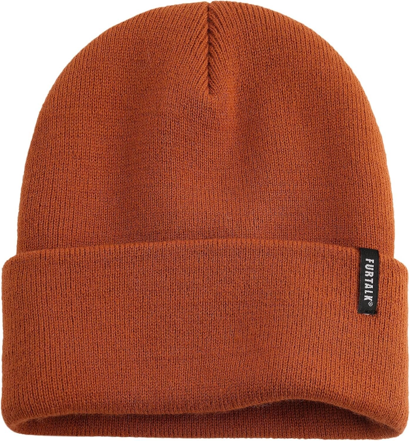 Beanie Hat for Men Women Winter Hats for Women Men Soft Warm Unisex Cuffed Beanie Knitted Skull Cap